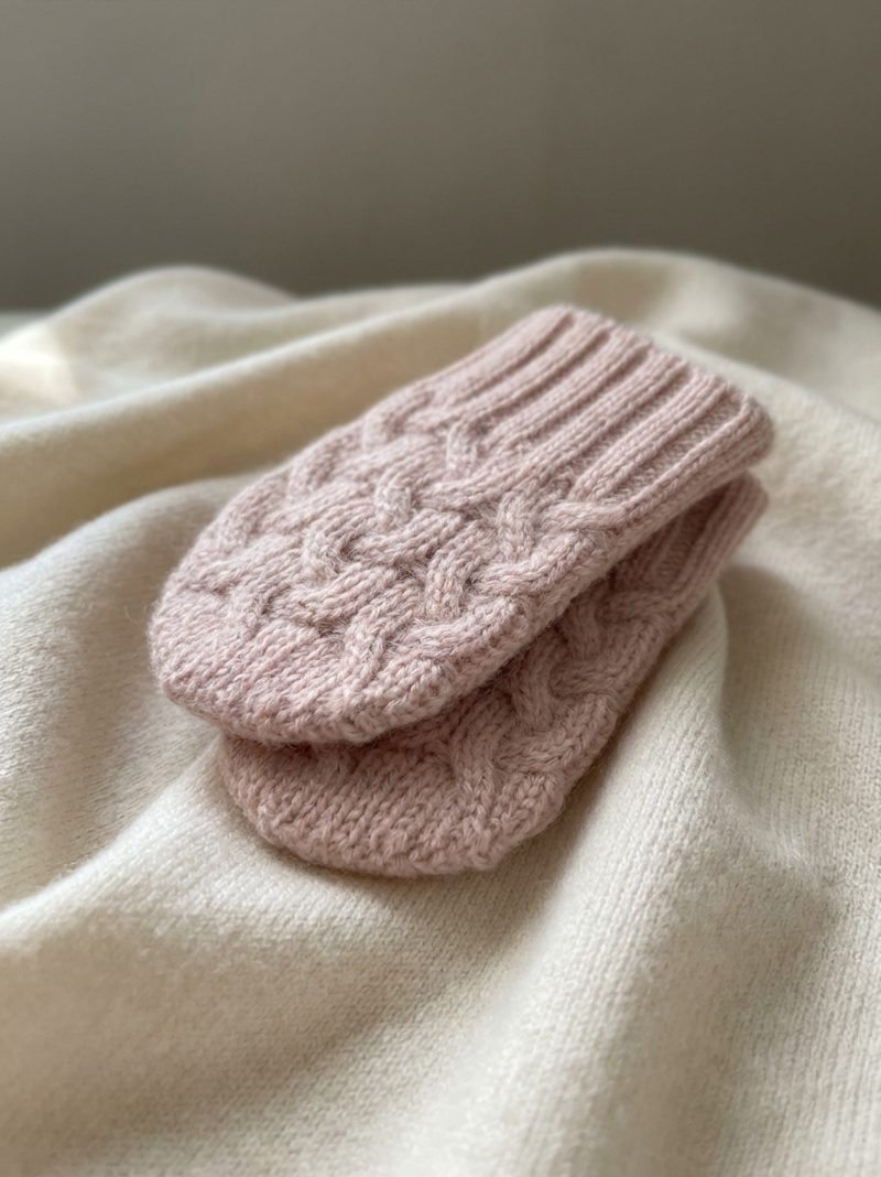 Baby Cashmere Cable-Knit Mittens